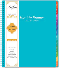 2026-2028 Monthly Planner/Calendar - 3 Year Monthly Planner 2026-2028, Jan.2026