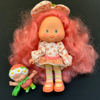 Vintage Strawberry Shortcake Berrykin Puppe Peach Blush Kenner 1985 RAR Rarität