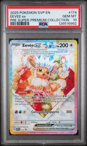 2025 Pokemon S&V Black Star Promo Eevee ex Super-Premium Collection PSA 10 #174