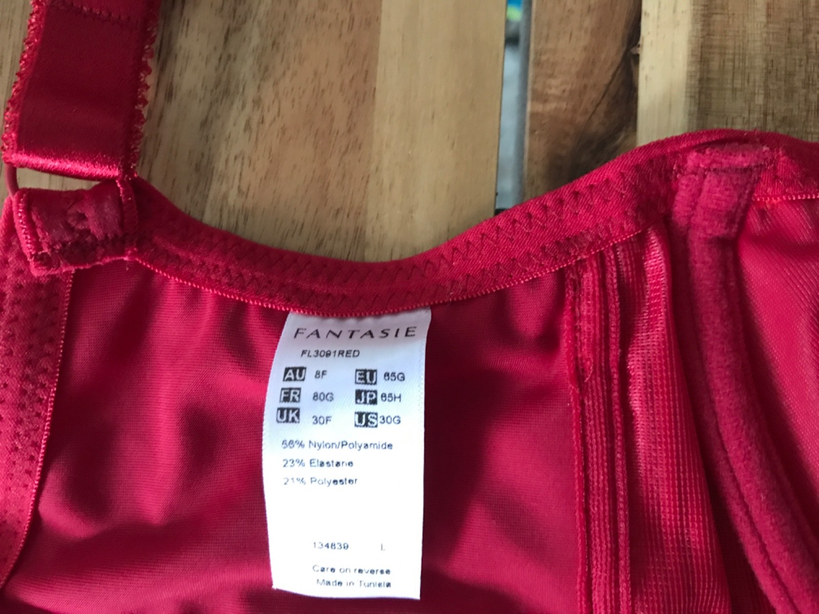 Fantasie Bra Fusion Bra  Full Cup Side Support Bra Lingerie FL3091 red 30F image 4