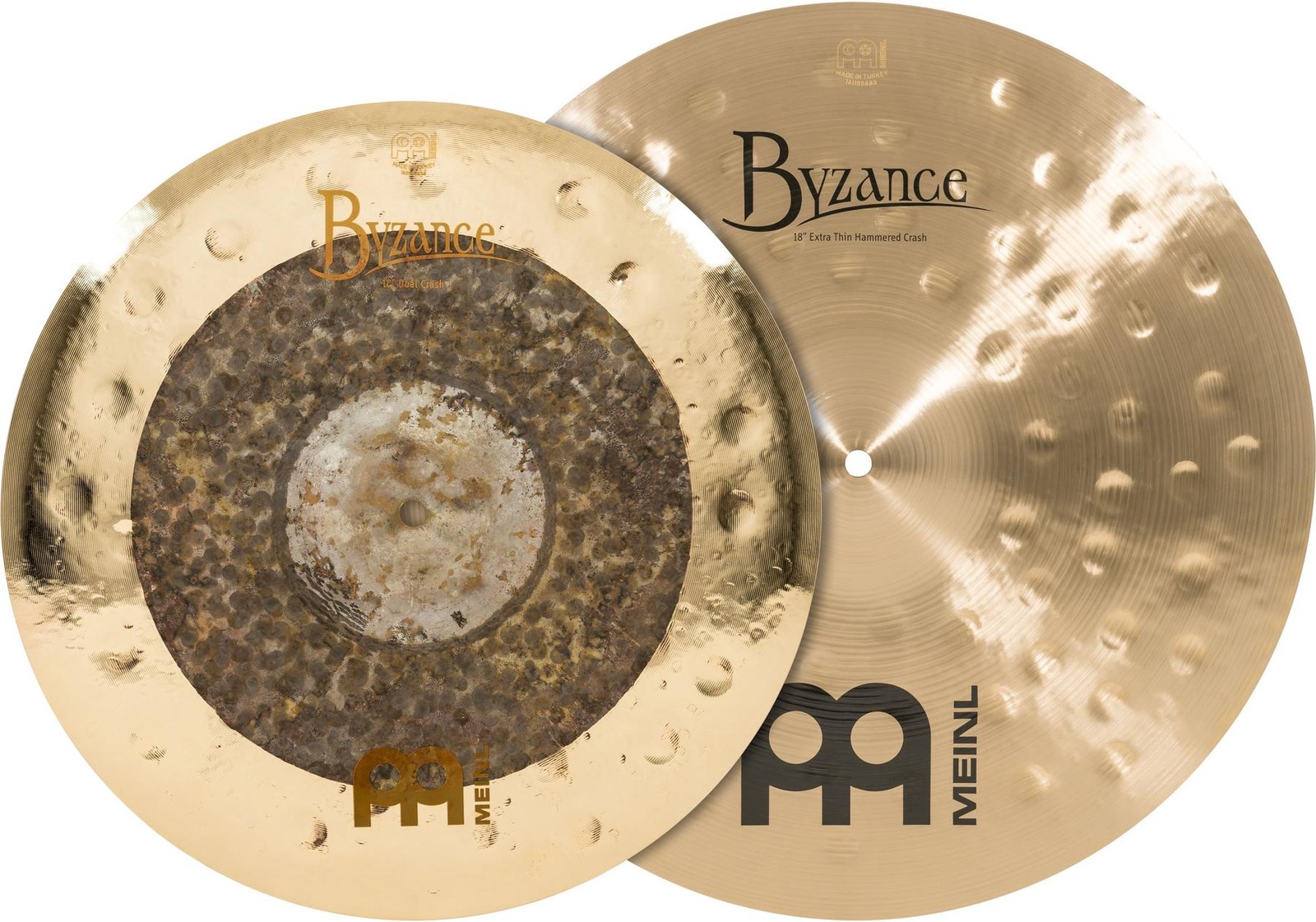 Тарелки Meinl Byzance Mixed Crash Pack - 16-дюймовые двойные и 18-дюймовые необработанные блестящие 121890₽
