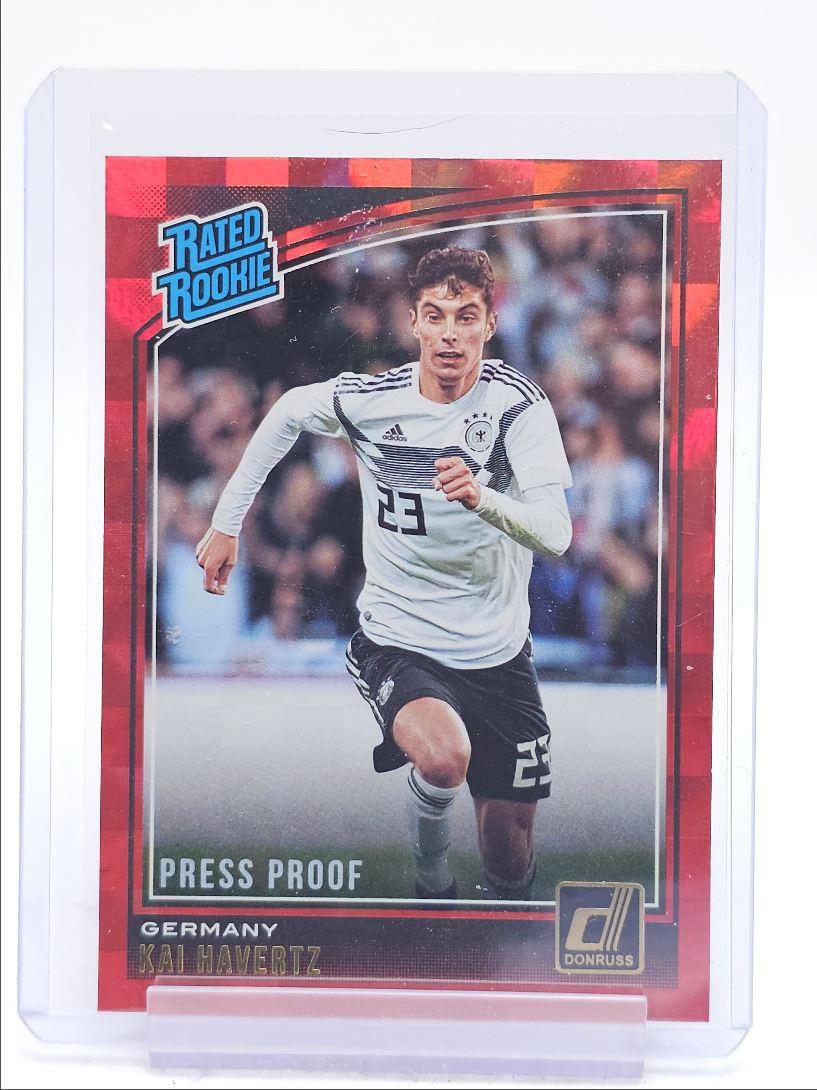 KAI HAVERTZ 2018 DONRUSS RATED ROOKIE SOCCER PRESS PROOF RED RC Q1887