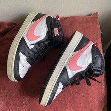 Nike Court Borough Mid 2 Girls Size 6Y Athletic Shoes Sneakers