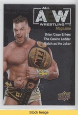 2021 AEW All Elite Wrestling Magazine Rainbow Foil Brian Cage #82 READ 6f8