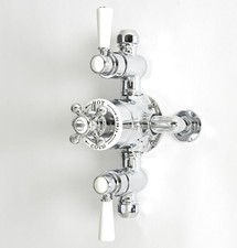 Milano Elizabeth Traditional Triple Exposed Thermostatic Shower Valve Chrome