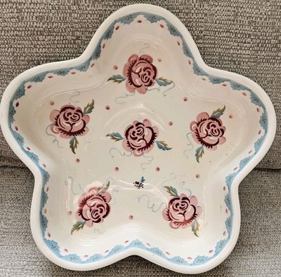 Emma Bridgewater Rosa Rose & Biene Blume Floral Backform Keramik Ofengeschirr