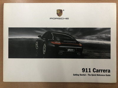 Original PORSCHE 911 CARRERA 997  Quick Start Guide Betriebsanleitung englisch