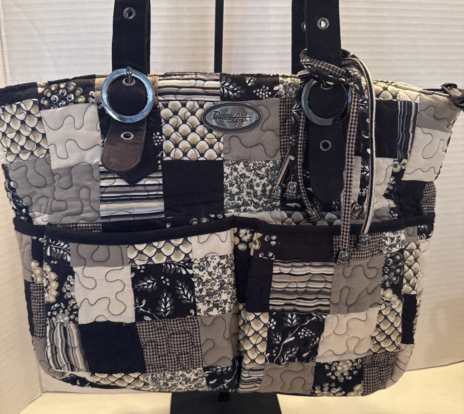 Donna Sharp Quilted Patchwork Shoulder Bag/Purse.… - image 2