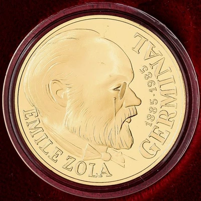 France, 100 Francs, Émile Zola - Germinal, 1985, Paris, Or, FDC, KM:957b - Photo 1/2