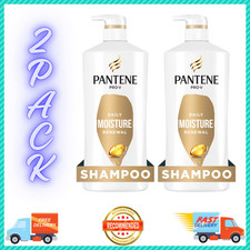 2pk Pantene Pro-V Daily Moisture Renewal Shampoo for Dry Hair Hydration, 27.7 oz
