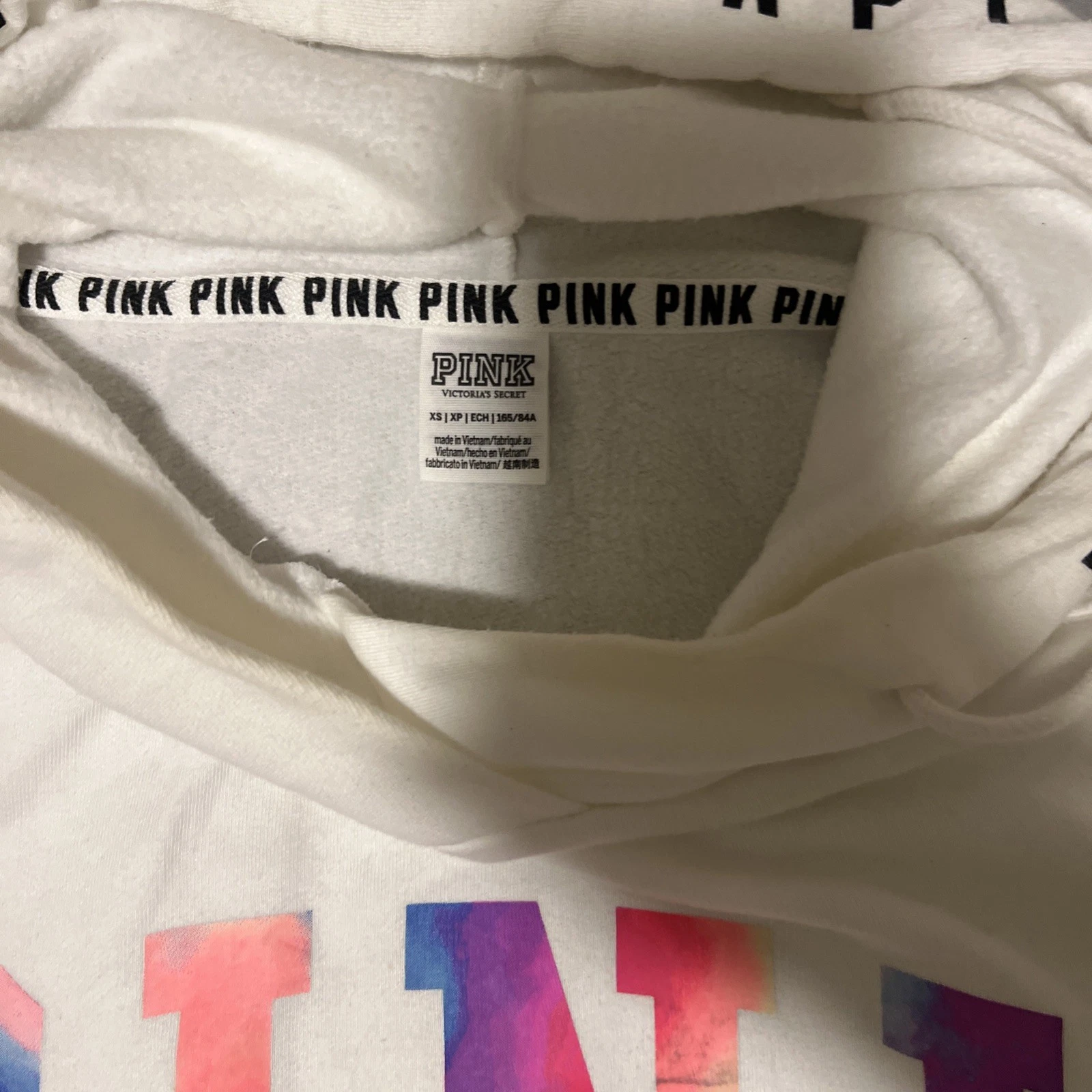 UNDERCOVER Felpa con cappuccio donna rosa Victorias Secret taglia XS