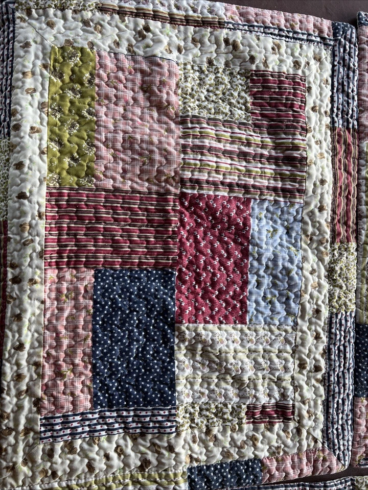 "De colección 3 fundas de almohada 29x23"" edredón retazos algodón/poliéster"  Foto 4 de 4