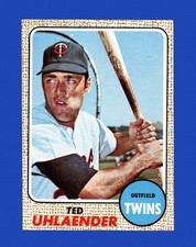 1968 Topps Set-Break # 28 Ted Uhlaender NM-MT OR BETTER *GMCARDS*