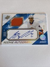 2023-24 SPx Rookie Auto Jersey Spectrum SP /65 Samuel Bolduc #SB NY Islanders