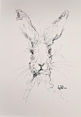 Original HASE Scribble Ink Sketch #2 (2026) - A4 - By Artist Ray Statter