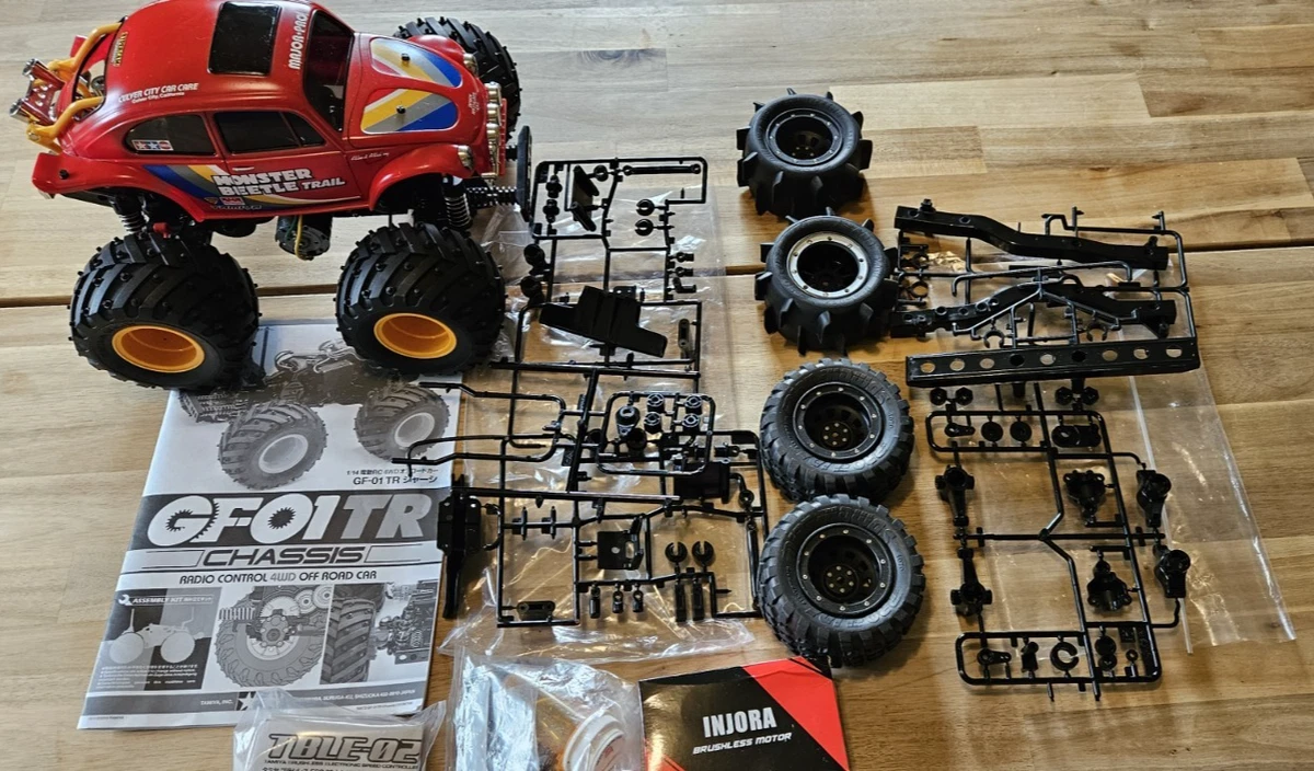 Autocollants Tamiya Oldschool Pour Camion - 23 Pièces, Rouge, Échelles 1:14 1:16, Marque MBBE, Neuf Sous Emballage