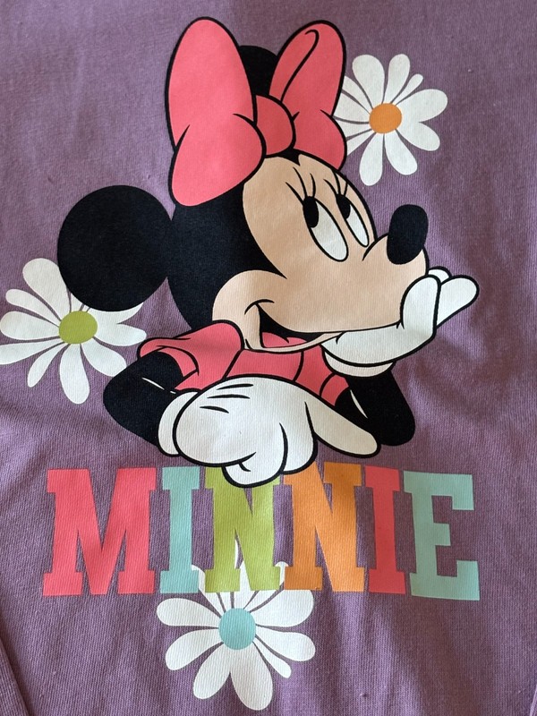 GIRLS MINNIE MOUSE 2 PIECE OUTFIT, LEGGINGS & LONG SLEEVE TEE  SIZE 6X NEW