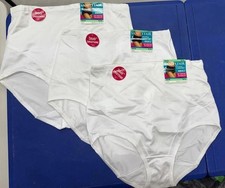 3 pc Vanity Fair Smoothing Comfort Brief Panties 13270 WHITE Sz- 7