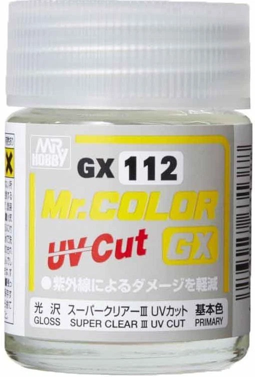 GUNZE - MR HOBBY GUNZE GX-112 MR. COLOR GX SUPER CLEAR III UV CUT GLOSS (18ML)