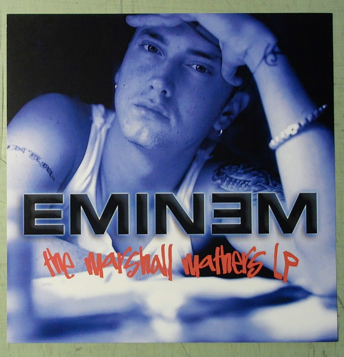 Eminem プロモーションポスタ－ Eminem 2000 Original The Marshall Mathers LP Promo 2-sided Poster