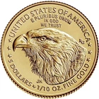 2021 $5 Type 2 Gold American Eagle 1/10th Oz