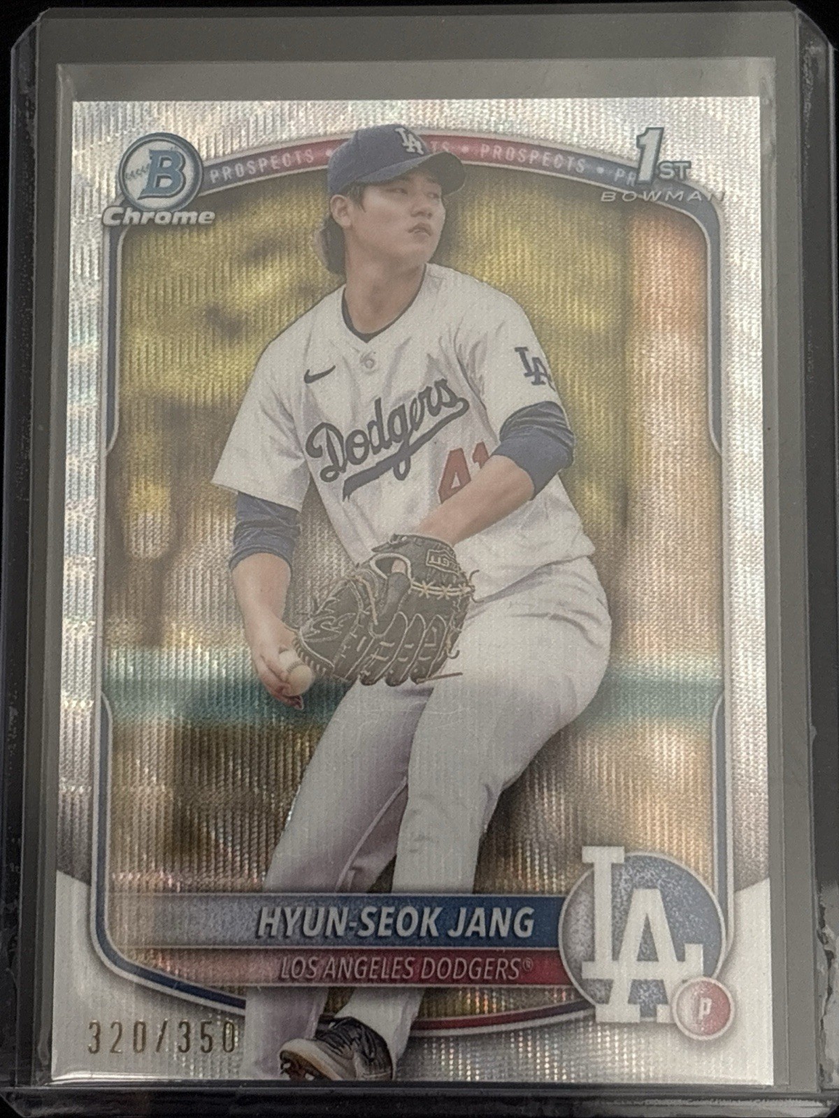 2025 Bowman - Chrome Prospects Hyun-Seok Jang #BCP-51 Wave Refractor /350 (RC)