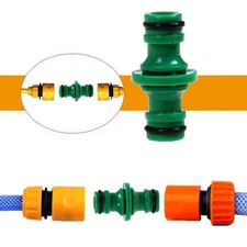 1/2/5Pcs 2 Way Garden Hose Connector Joiner Coupler Watering Male Pipe HOT H8S4