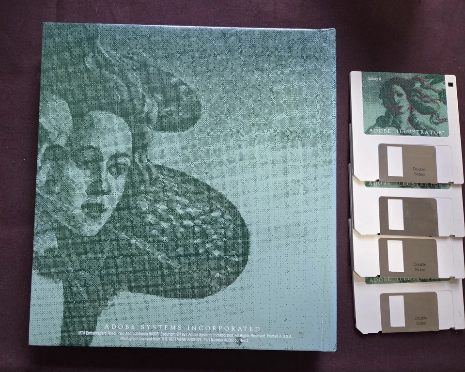 Adobe Illustrator 1ª Edición Enero 1987 Versión 1.0 Para Macintosh  Foto 2 de 4