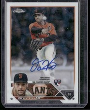 2023 Topps Chrome #RA-DV David Villar Rookie Autographs