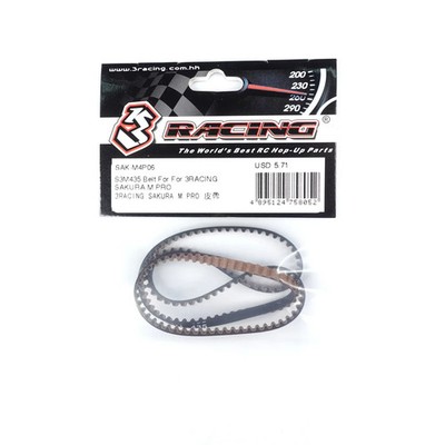 3RACING SAK-M4P06 S3M435 Belt For 3RACING SAKURA 1/10 RC M4 / M4 PRO RC Car