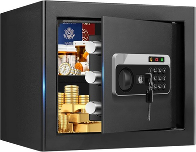 #ad 1.3 Cuft Small Safes for Home Use Fire and Water Proof Anti theft Fireproof Loc $99.00