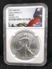 2021 Eagle S$1 Eagle Landing T-2 NGC MS 69 Hazing #6983