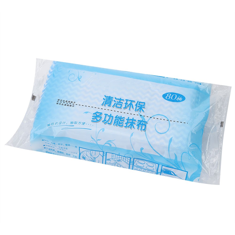 80pcs Disposable Non Stick Oil Non Woven Fabric Duster Dish Cloth Hand Towel Ki