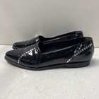 Giorgio Brutini Black Patent Leather Pointed Toe Tile Detail Loafers Size 8.5 D — photo 1