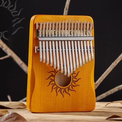 17-Tasten Kalimba Daumenklavier - massives Ahornholz Musikinstrument für Anfänger