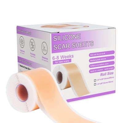 Silicone Scar Tape,Silicone Sheets,Scar Tape For Surgical 1.5m, White