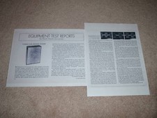 Dynaco A-50 Speaker Review, 2 pgs, Full Test, 1971