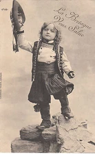 CPA LA BRETAGNE VOUS SALUE