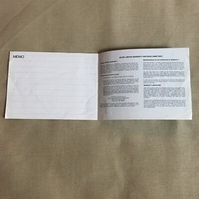 Rad Racer Nintendo NES Manuale Istruzioni Libretto SOLO Radracer Racing Vintage