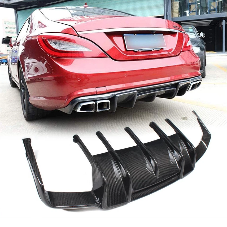 Диффузор кромка заднего бампера из углеродного волокна для Mercedes Benz класса CLS W218 CLS63 AMG - Изображение 2 из 4