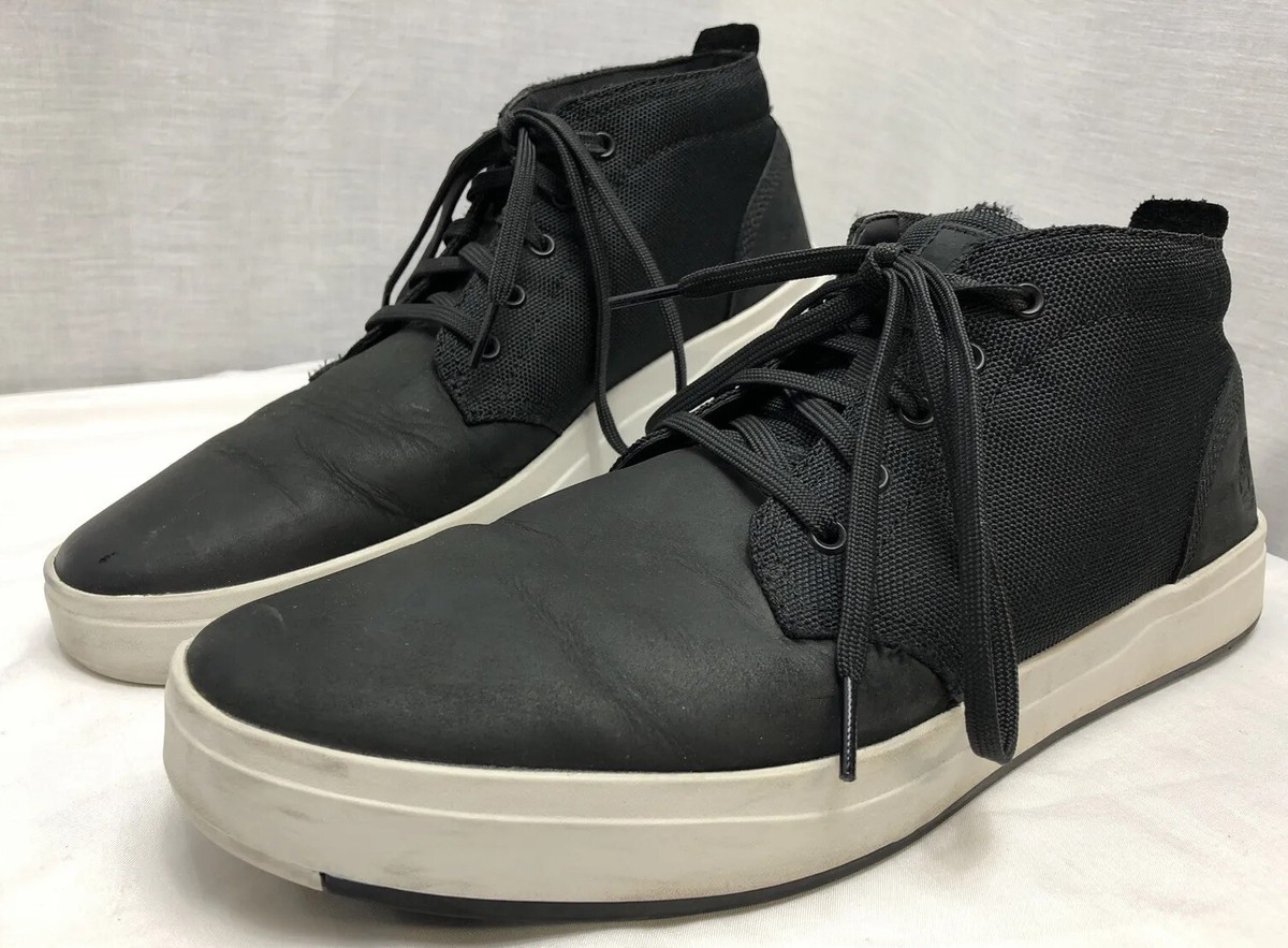 Timberland Davis Square Chukka Boots Mens 11.5 Black Nylon  display picture 1
