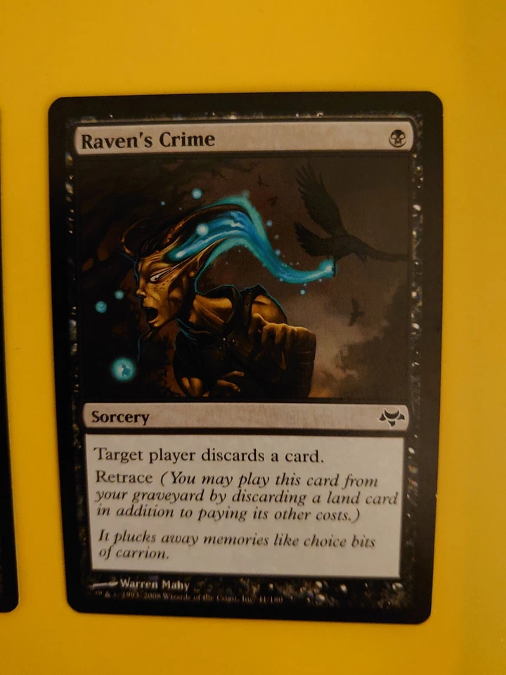 MTG Card.  Raven's Crime x2  Eventide Sorcery - Image 2 of 4