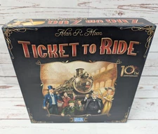 Ticket To Ride Board Game 10th Anniversary Edition Days Of Wonder 2014 Rare OOP