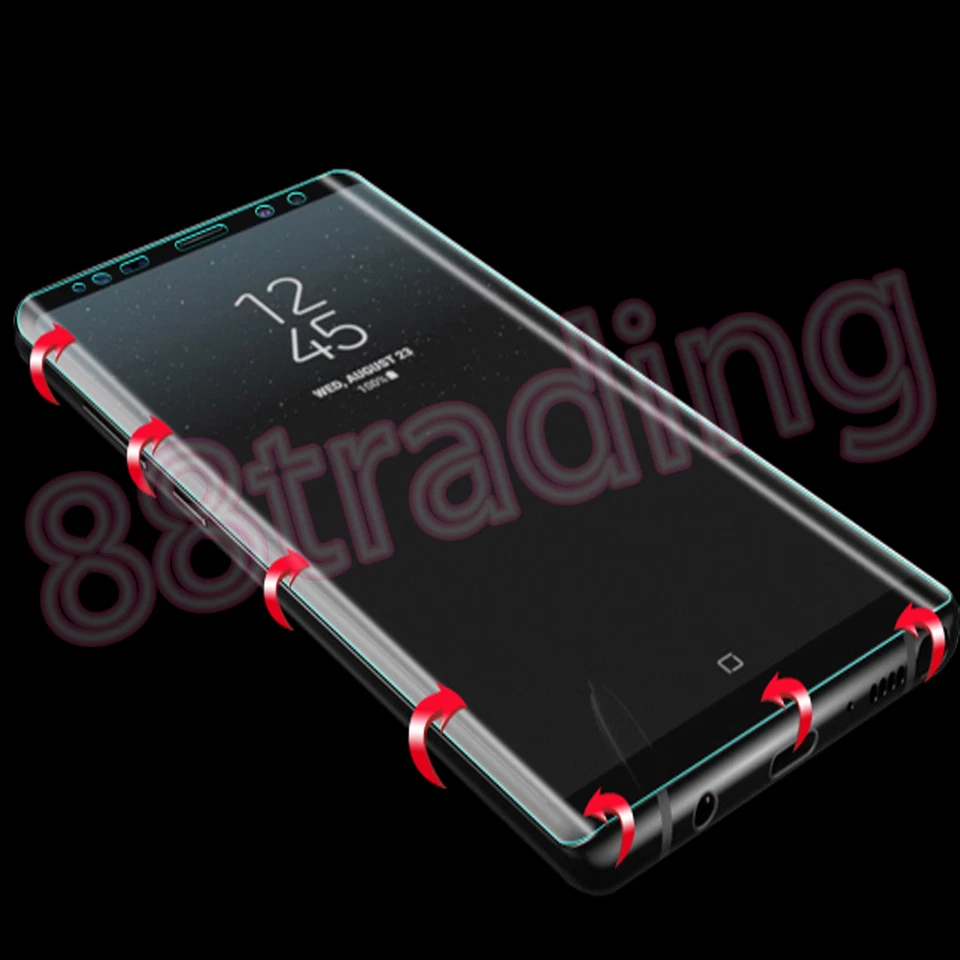 10 x CURVED FIT EDGE TO EDGE FULL SCREEN PROTECTOR FOR SAMSUNG GALAXY NOTE 8 - Image 4 of 4