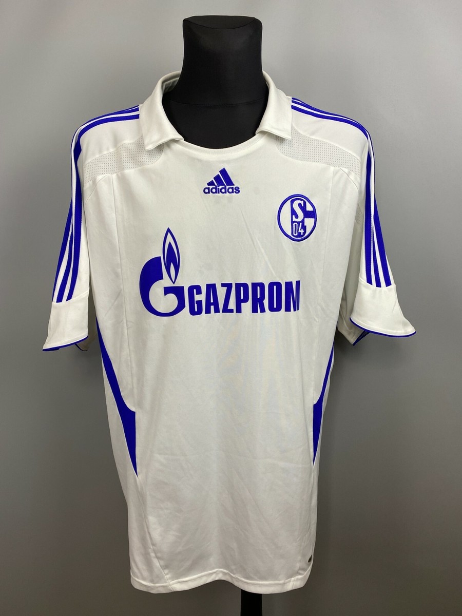 SCHALKE 2007 2008 AWAY SHIRT FOOTBALL SOCCER JERSEY ADIDAS MENS