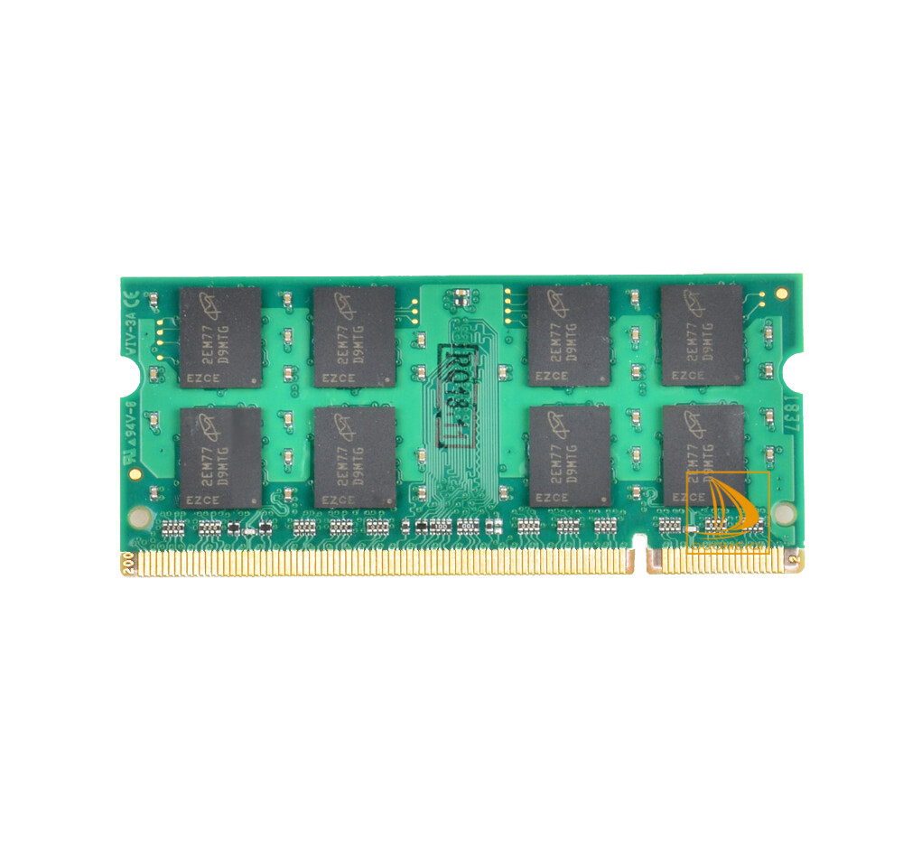 Mémoire 2RX8 1.8V Barrette RAM DDR2 4 Go 800MHz PC2-6400S – Pour Ordinateur Portable – 200 Broches SODIMM – 1,8V – 16 Puces RAM 4Go 800MHz SODIMM