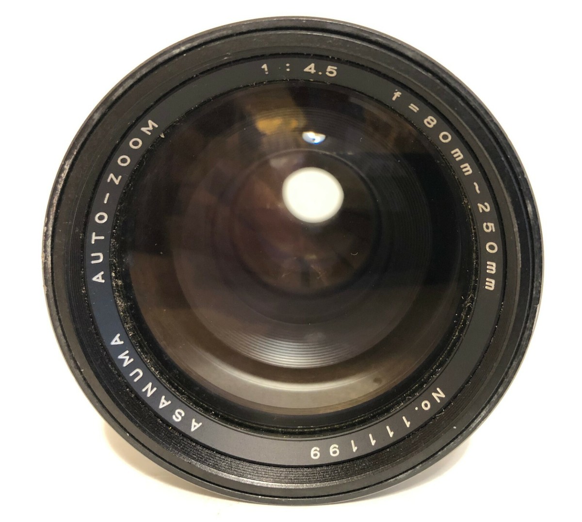 Asanuma Auto Zoom Lens f=80mm - 250mm 1: 4.5 w/ Case and Mount SN
