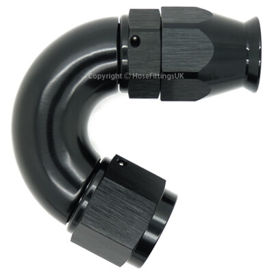 PTFE / Teflon AN-6 6AN JIC 45 Degree Swivel Fitting For Fuel, Oil, Or Brake Lines