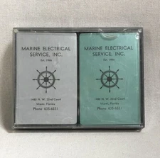  marine electrical service redislip playing cards sealed vintage advertising 