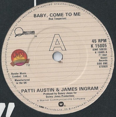 Patti Austin & James Ingram Baby, Come To Me (7